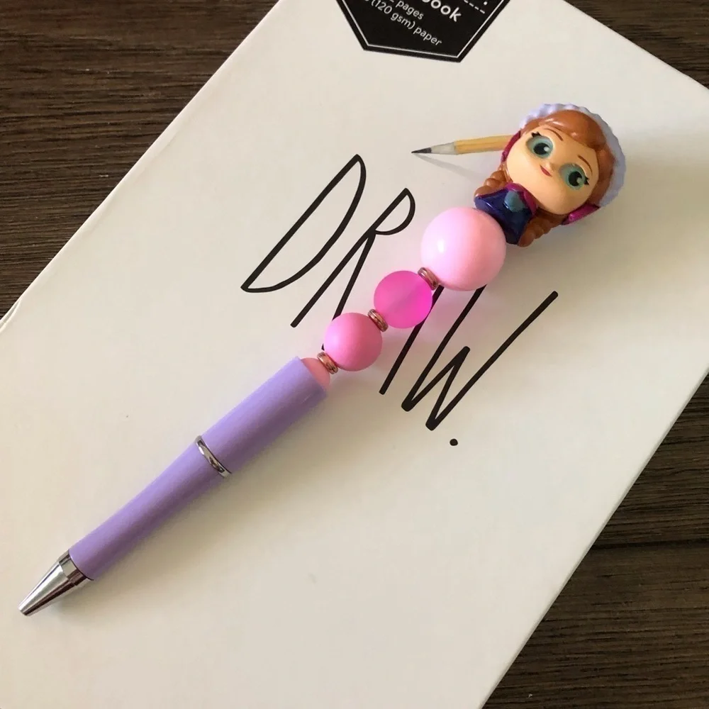 Disney Doorables: Frozen: Princess Anna handmade beaded pen